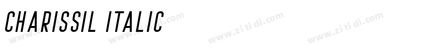 charissil italic字体转换